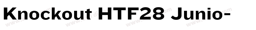 Knockout HTF28 Junio字体转换